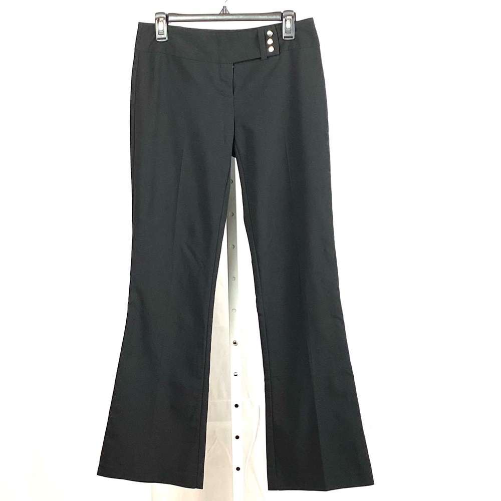 Bailey’s Point black low rise flare slacks 3/4 662